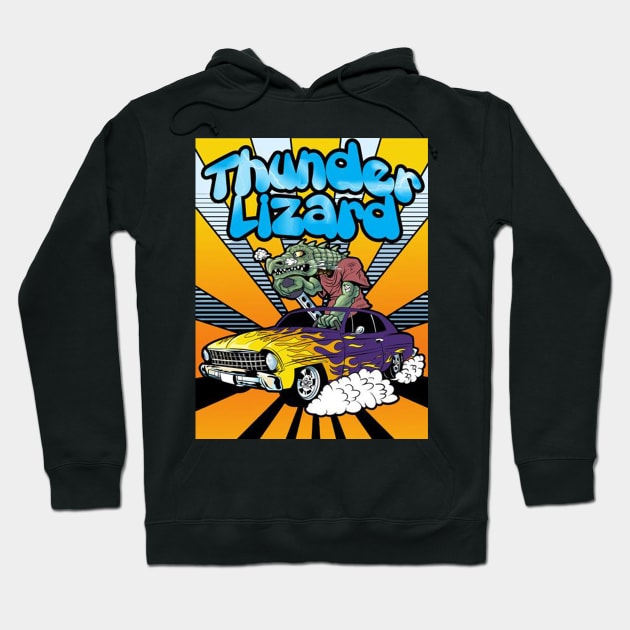 Thunder Lizard Hoodie by Aillen Artworks